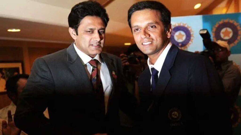 राहुल द्रविड़ और अनिल कुंबले को चिन्नास्वामी स्टेडियम में सम्मान