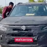 नई मारुति ब्रेजा फेसलिफ्ट टेस्टिंग के दौरान स्पॉट