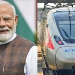 पीएम मोदी नमो भारत और मेरठ मेट्रो का उद्घाटन करते हुए।