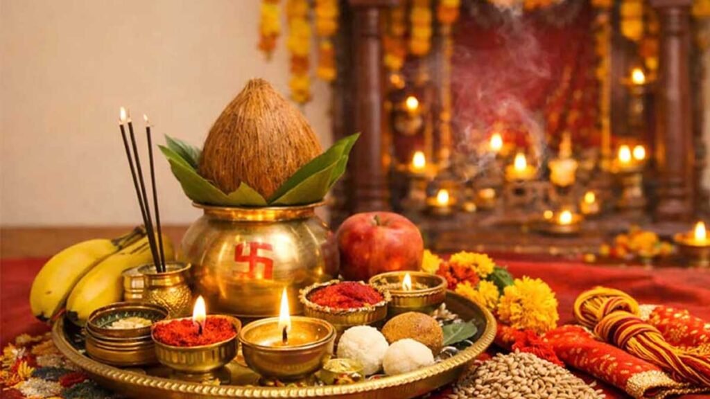 शीतला अष्टमी पर माता शीतला की पूजा करते श्रद्धालु