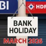मार्च 2026 बैंक छुट्टियों की सूची।