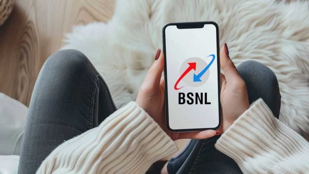 BSNL CNAP फीचर में कॉलर का नाम स्क्रीन पर दिखता हुआ