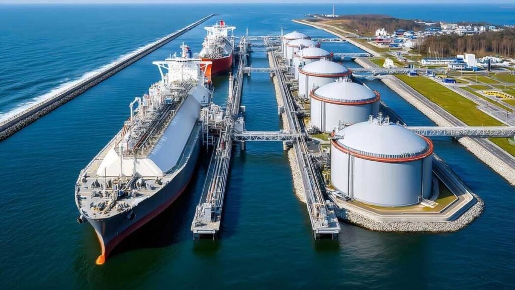 LNG गैस सप्लाई और स्ट्रेट ऑफ होर्मुज संकट का दृश्य