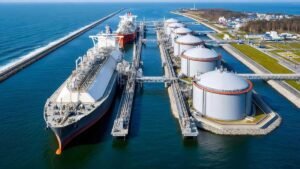 LNG गैस सप्लाई और स्ट्रेट ऑफ होर्मुज संकट का दृश्य