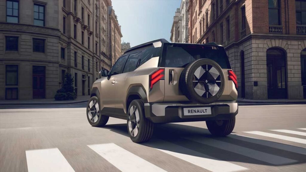 Renault Bridger SUV Concept का फ्रंट डिजाइन