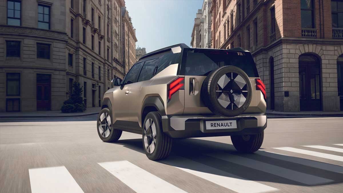 Renault Bridger SUV Concept का फ्रंट डिजाइन