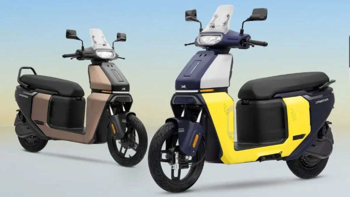 TVS Orbiter V1 इलेक्ट्रिक स्कूटर का फ्रंट डिजाइन