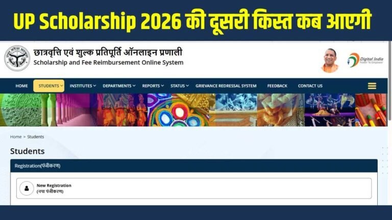 UP Scholarship Status 2026 ऑनलाइन चेक करते छात्र