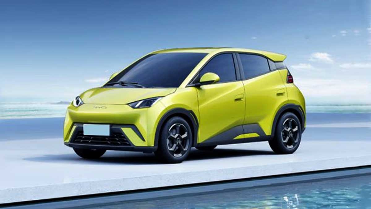 BYD Seagull EV इलेक्ट्रिक कार का फ्रंट डिजाइन