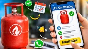 एलपीजी सिलेंडर और गैस एजेंसी पर लगी कतार