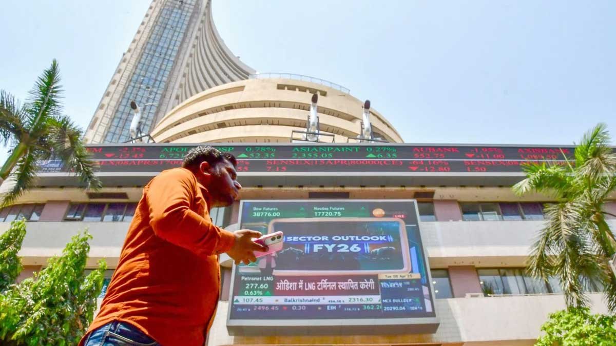 शेयर बाजार में तेजी और गिरावट का ग्राफ