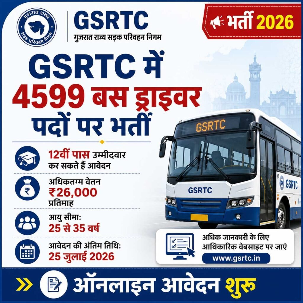 GSRTC Bus Driver Recruitment 2026