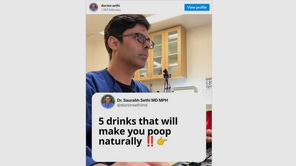 कैलिफ़ोर्निया के गैस्ट्रोएंटेरोलॉजिस्ट डॉ. सौरभ सेठी