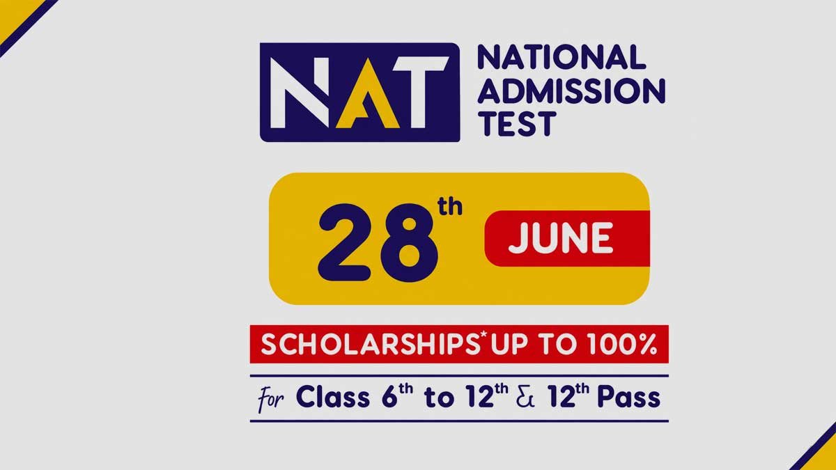 Vidyamandir Classes will conduct the National Admission Test on June 28