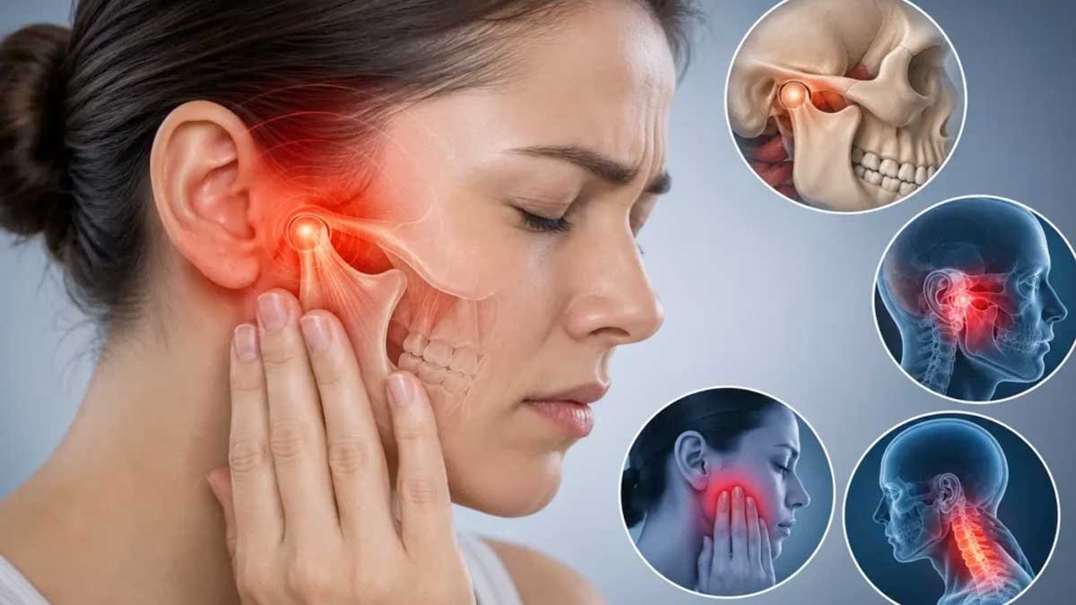 जबड़े में दर्द और TMJ के लक्षण