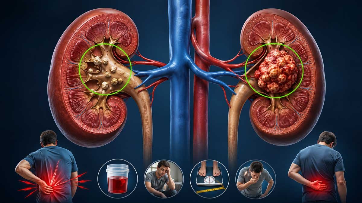 किडनी स्टोन और किडनी कैंसर के लक्षण