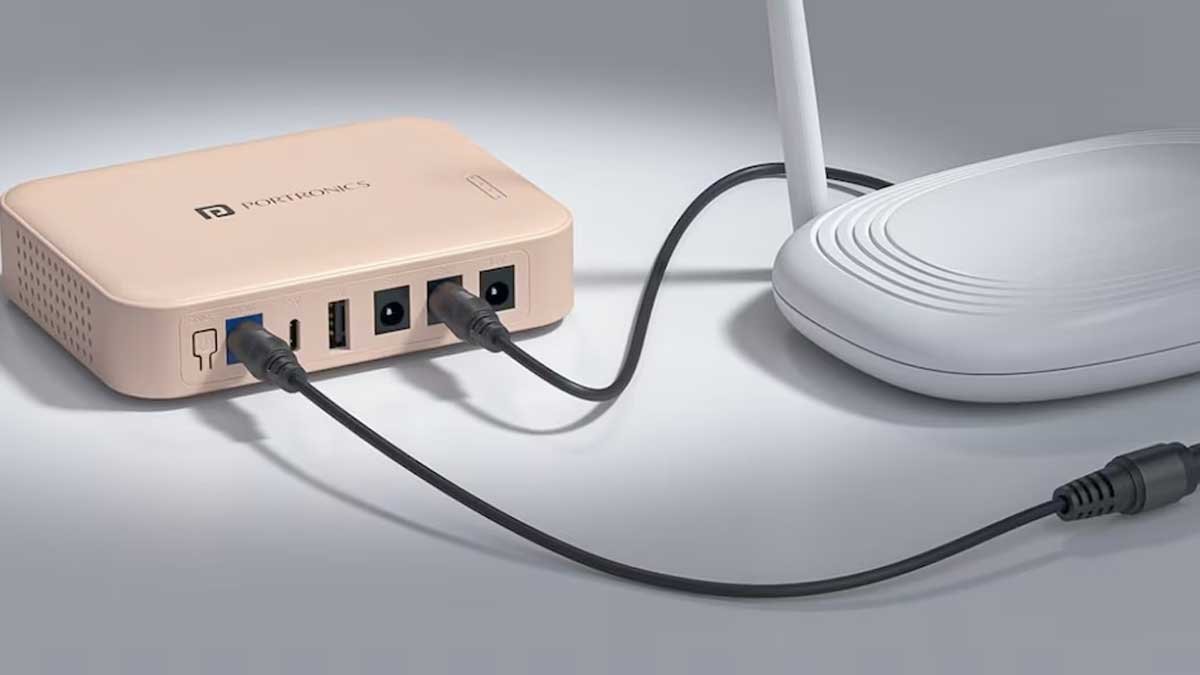 Portronics Kinetics 8K Mini UPS और Wi-Fi राउटर